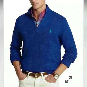 Polo Ralph Lauren zip neck sweater Large Excellent condition 100-% cotton.